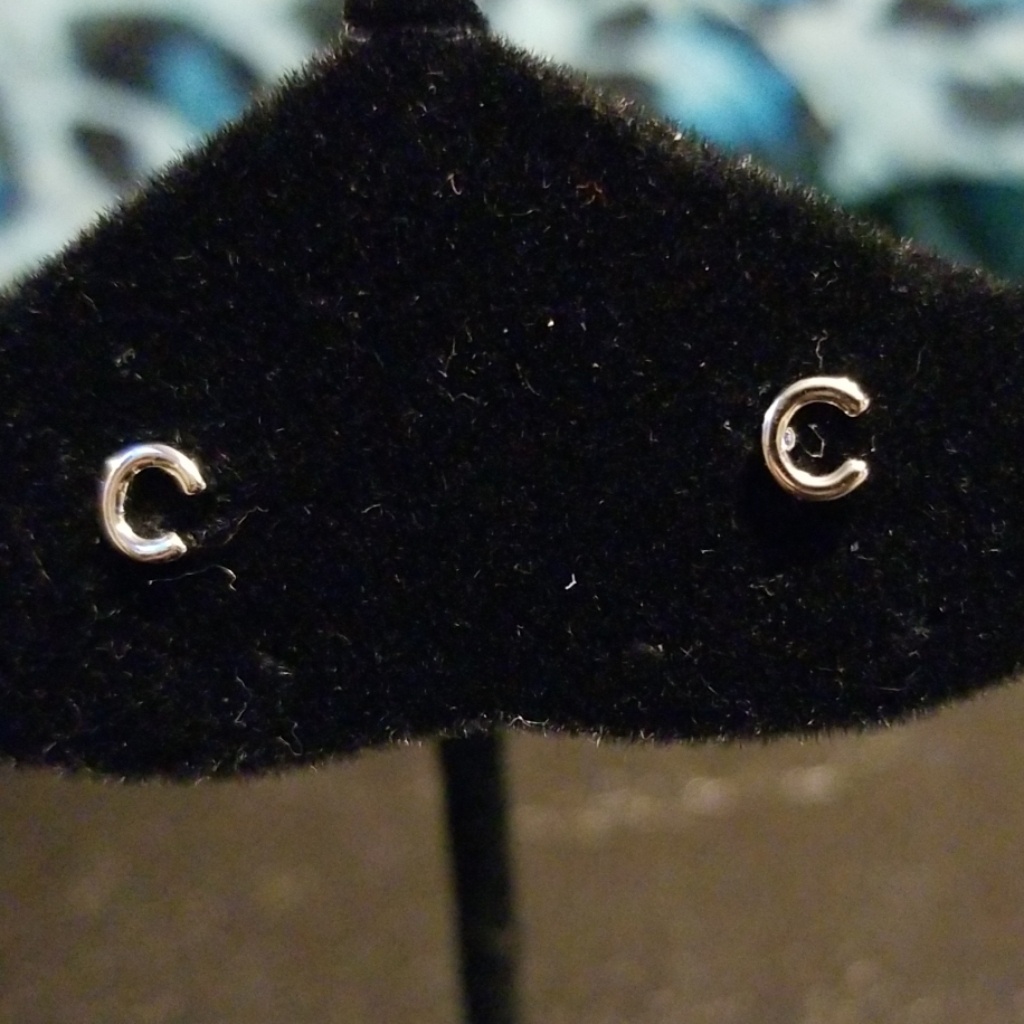Initial Earrings